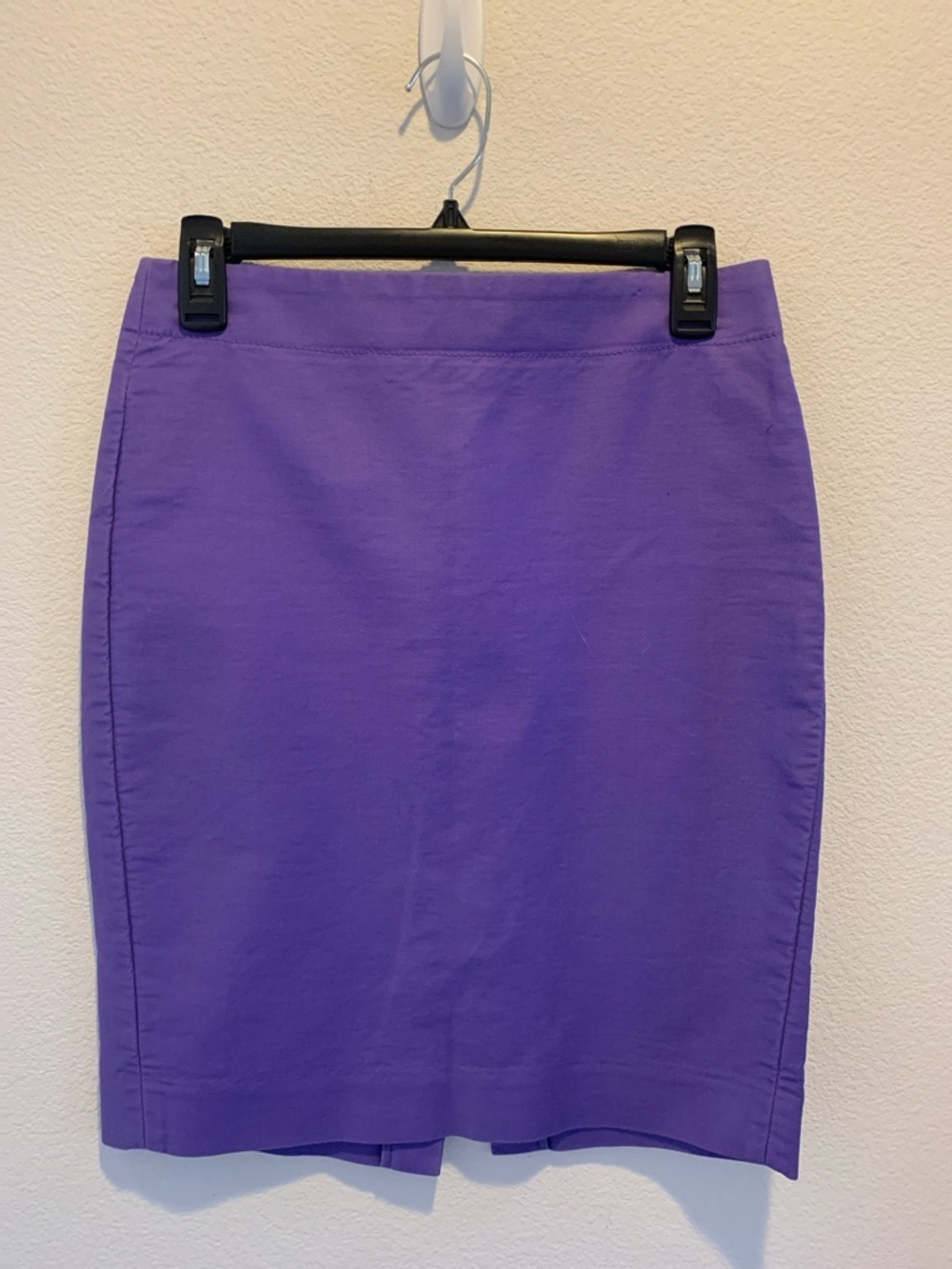 J. Crew Violet Stretch Cotton Pencil Skirt